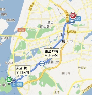 廈門鼓浪嶼到廈門湖里實驗小學怎么走